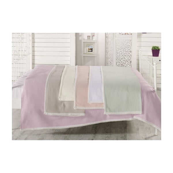 Mint zeleni pamučni prekrivač za bračni krevet Damla, 200 x 230 cm