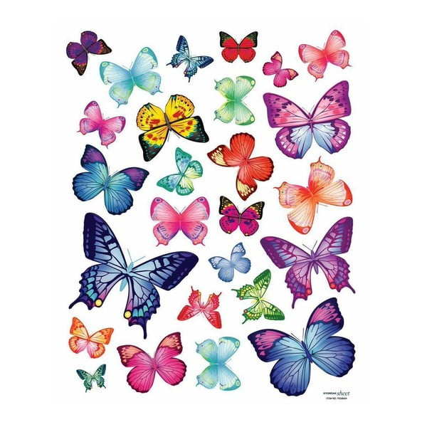 Set od 26 naljepnica Ambiance Exotic Butterflies-image-2