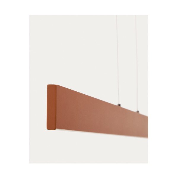 LED viseća svjetiljka boja terakote s metalnim sjenilom Boadella – Kave Home-image-3