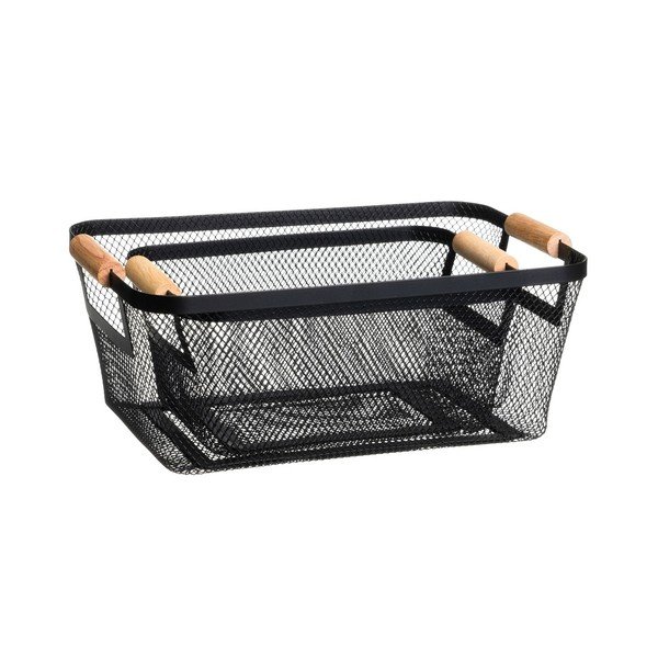 Metalne košare u setu 2 kom od žice 33x21x14 cm – Casa Selección-image-1