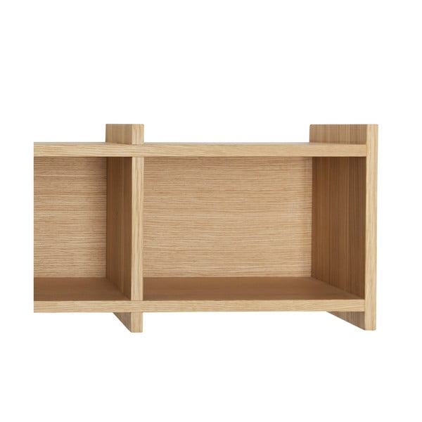 Polica s više razina u dekoru hrasta u prirodnoj boji 80 cm Focal – Hübsch-image-4