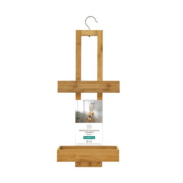 Od bambusa viseća kupaonska polica u prirodnoj boji Hanoi – douceur d'intérieur-image-3