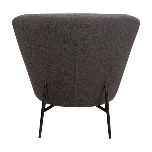 Siva fotelja od bouclé tkanine Orbit – DAN-FORM Denmark-image-2