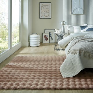 Smeđe sintetičko krzno 160x230 cm Waffle Faux Fur – Flair Rugs