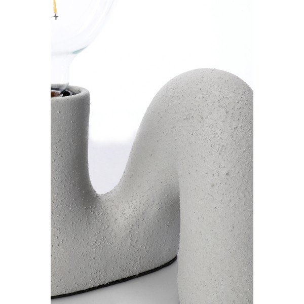Siva stolna lampa keramička sa staklenim sjenilom (visina 12,5 cm) Jael – Yes Everyday-image-2