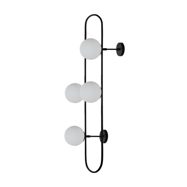 Crna zidna svjetiljka Squid Lighting Elips, visina 124 cm-image-3