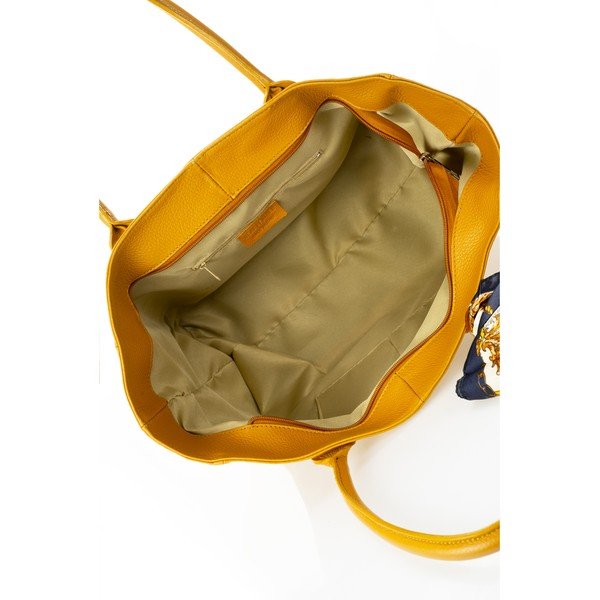 Žuta kožna torba Giorgio Costa Nina-image-3