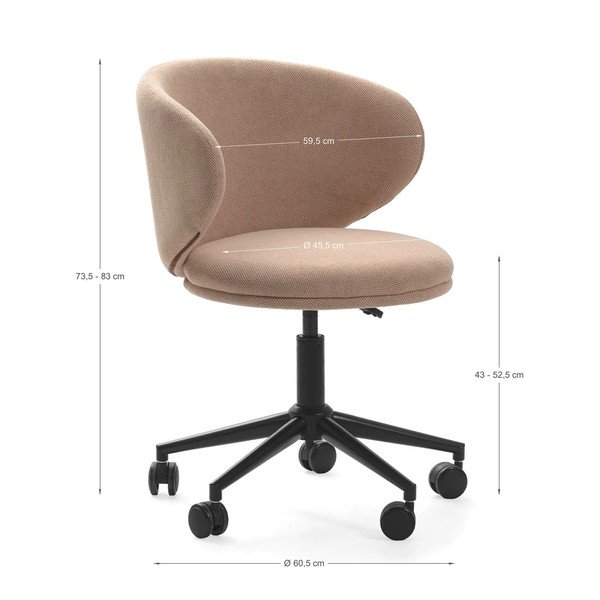 Bež uredska stolica Rush – Marckeric-image-4