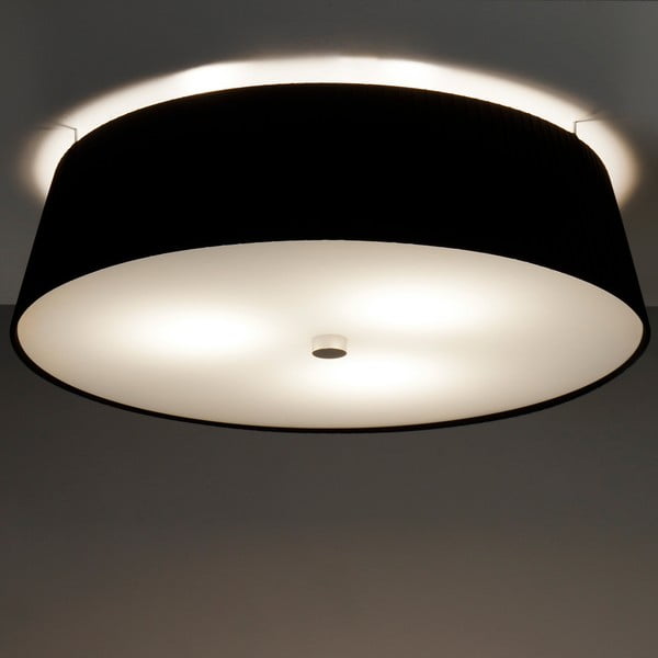 Crna stropna lampa Sotto Luce KAMI, ⌀ 45 cm-image-2