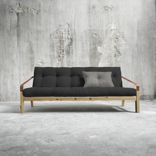 Sofa na razvlačenje Karup Poetry Natural / Tamno siva / Granitno siva-image-1