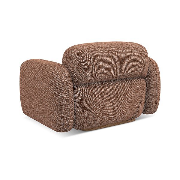 Narančasta/smeđa fotelja Ailani – Makamii-image-4