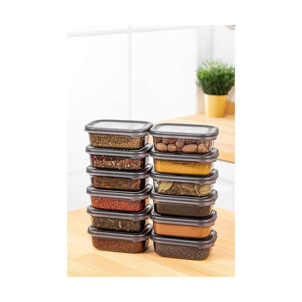 Posude za namirnice u setu 12 kom za čuvanje hrane Fresco – Hermia-image-2