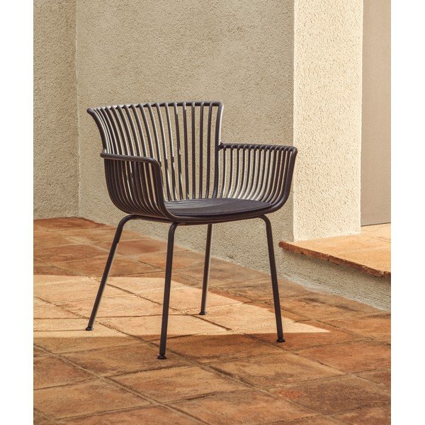 Tamno siva vrtna stolica Surpika – Kave Home-image-2