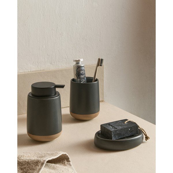Tamno siva keramička posuda za sapun Silma – Kave Home-image-2