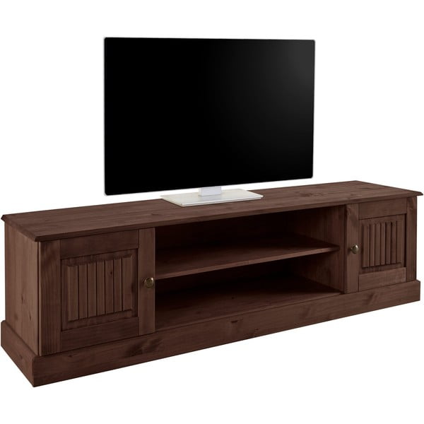 Smeđa TV komoda od masivnog bora 45x40 cm Mille – Støraa-image-2