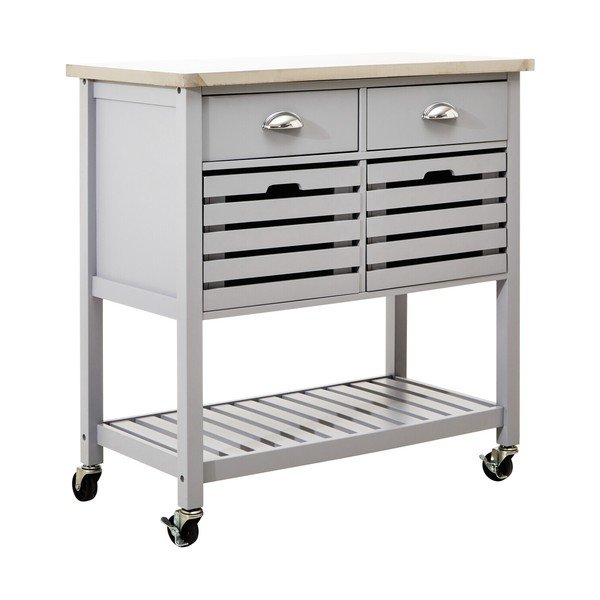 Kolica za posluživanje na kotačima 46x86 cm Frankfurt – Premier Housewares