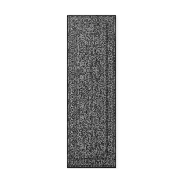 Crno-bijela unutarnja i vanjska staza 80x250 cm Duet Kona – NORTHRUGS