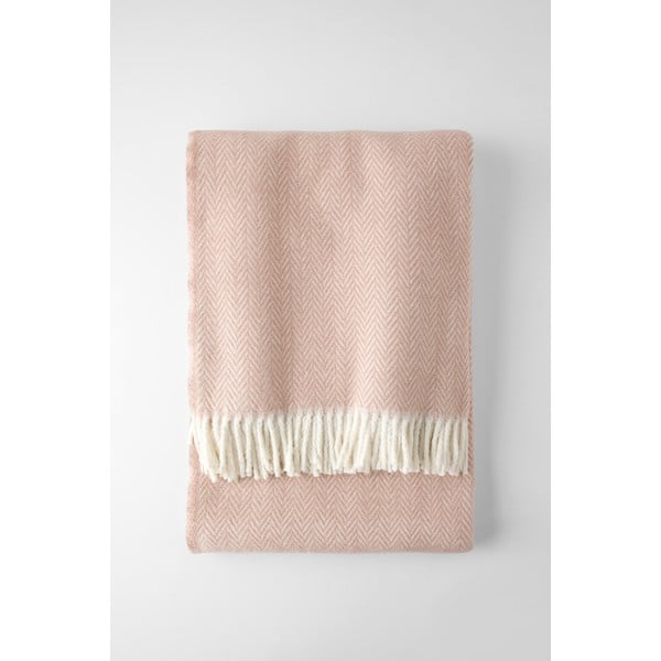 Ružičasti pokrivač udio pamuka Euromant Skyline, 140 x 180 cm