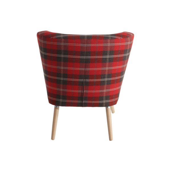 Crvena karirana stolica Max Winzer Neele Muro Red-image-4