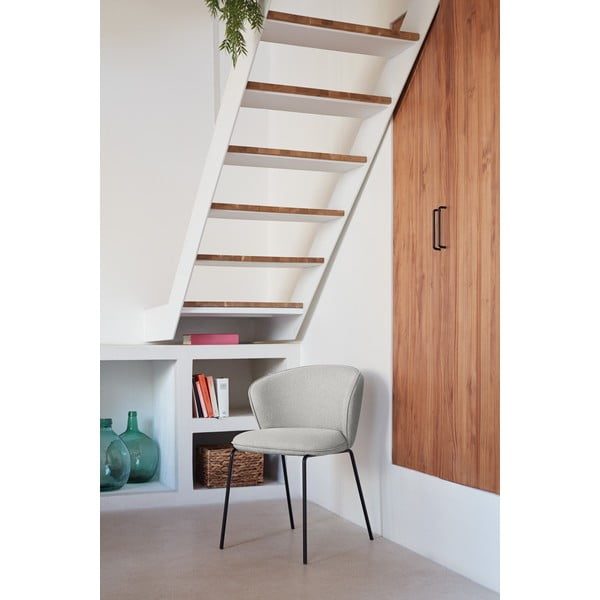 Svijetlo sive podstavljene blagovaonske stolice u setu 2 kom Add – Teulat-image-1