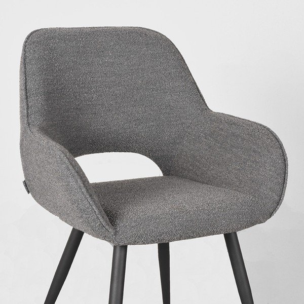 Sive blagovaonske stolice u setu 2 kom Fer – LABEL51-image-4