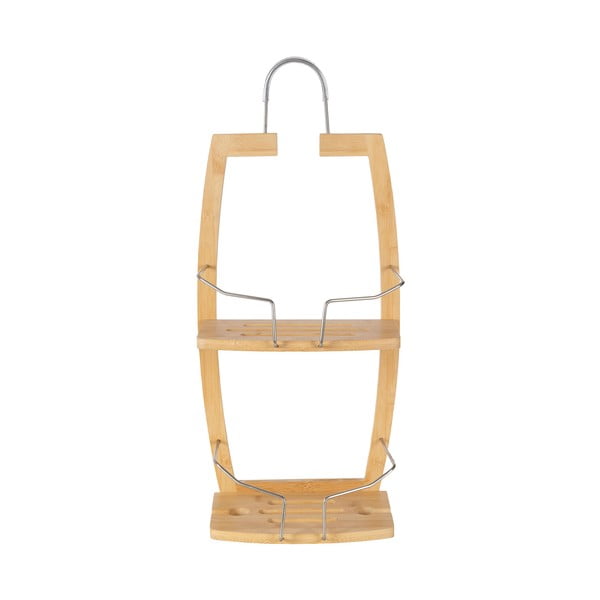 Viseća kupaonska polica od bambusa u prirodnoj boji – Compactor-image-2