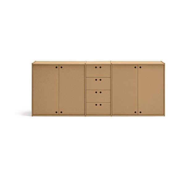 Komoda u prirodnoj boji 197x80x40 cm Wally – Teulat