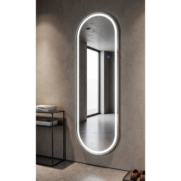 Zidno ogledalo s osvjetljenjem 50x160 cm Oval – Mauro Ferretti-image-1