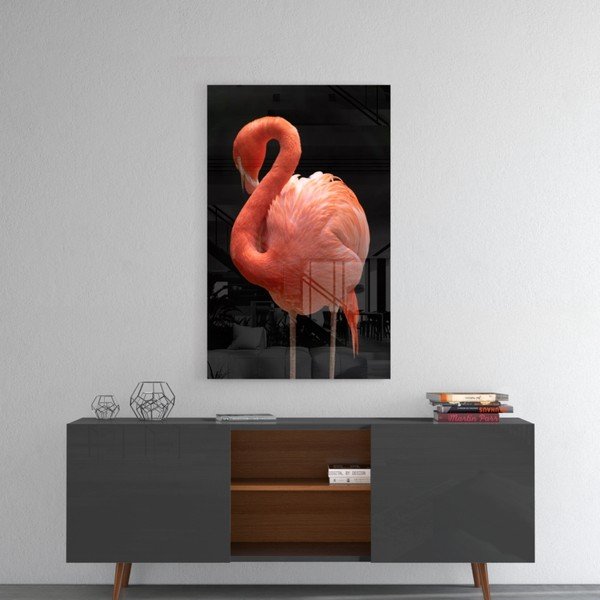 Staklena slika Insigne Flamingo-image-1