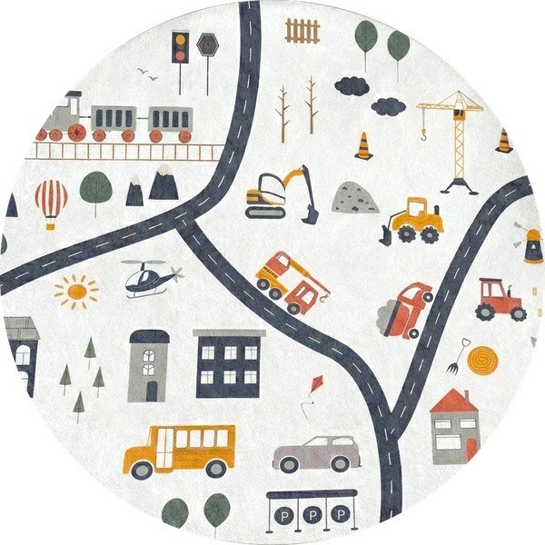 Periv dječji tepih za igru ø150 cm World Around Me – Mila Home