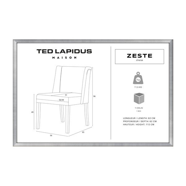 Zelena stolica s nogama od crne bukve Ted Lapidus Maison Zeste-image-3