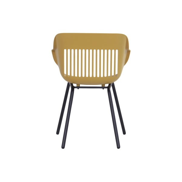 Oker žute plastične vrtne stolice u setu 2 kom Jill Rondo – Hartman-image-4