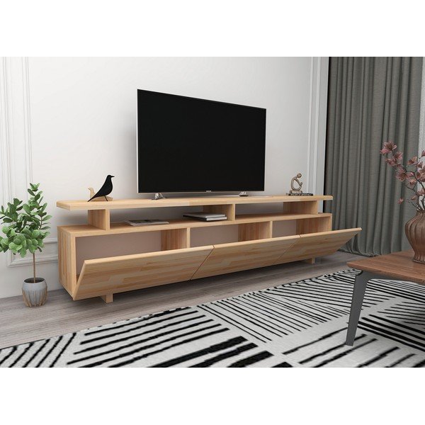 TV stol od borovine u prirodnoj boji 174x52 cm Natural - Kalune Design-image-2