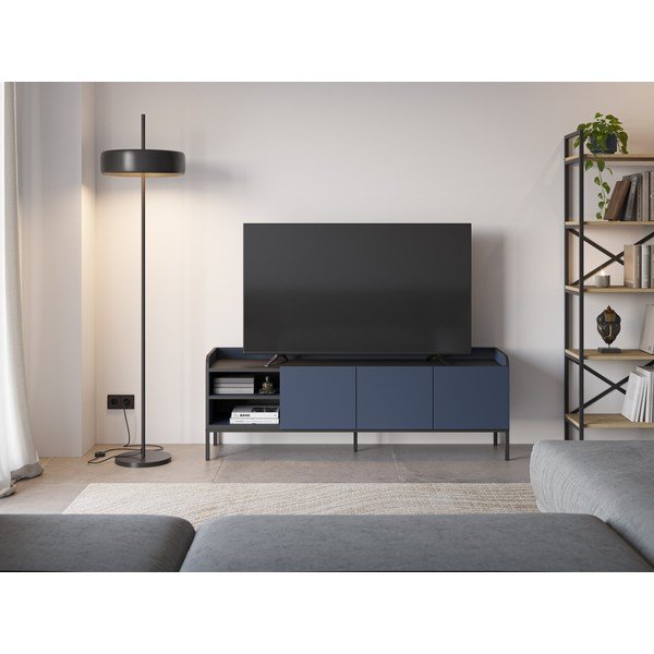 Plava TV komoda 160x55x42 cm Adara – Marckeric-image-1