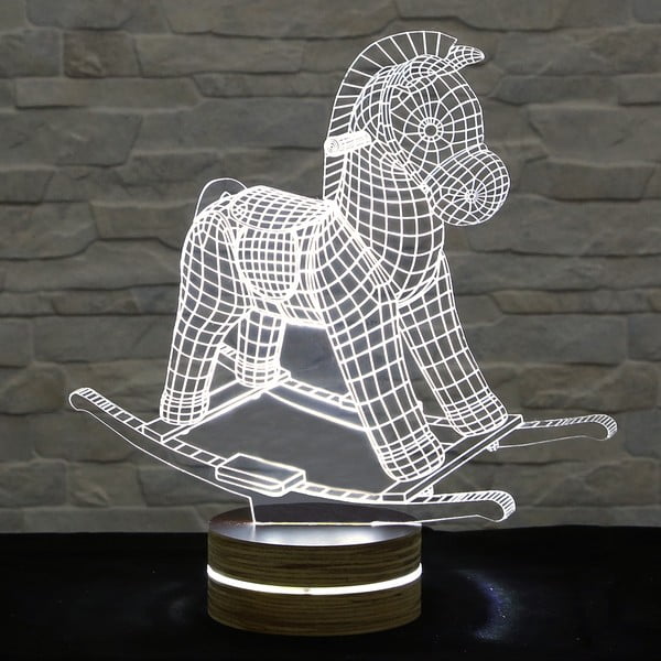 3D stolna lampa Horse