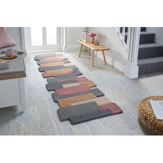 Vunena staza Flair Rugs Collage Earthy, 60 x 230 cm