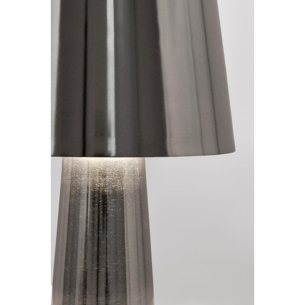 Metalna LED stolna lampa u srebrnoj boji s metalnim sjenilom (visina 51 cm) Turner – Bizzotto-image-3