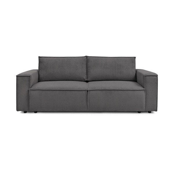 Tamno siva sklopiva sofa od samta 245 cm Nihad – Bobochic Paris