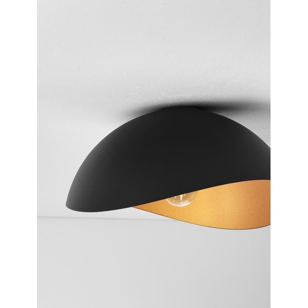 Mat crna/u zlatnoj boji metalna stropna svjetiljka Opsi – Nova Luce-image-4