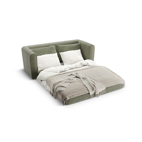 Zelena sklopiva sofa 158 cm Lido – Micadoni -image-1