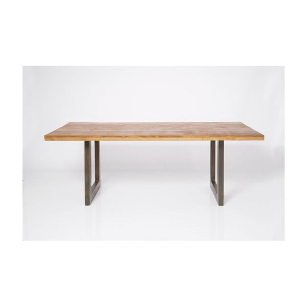 Blagovaonski stol s daskom od reciklirane tikovine Kare Design Factory, dužine 160 cm