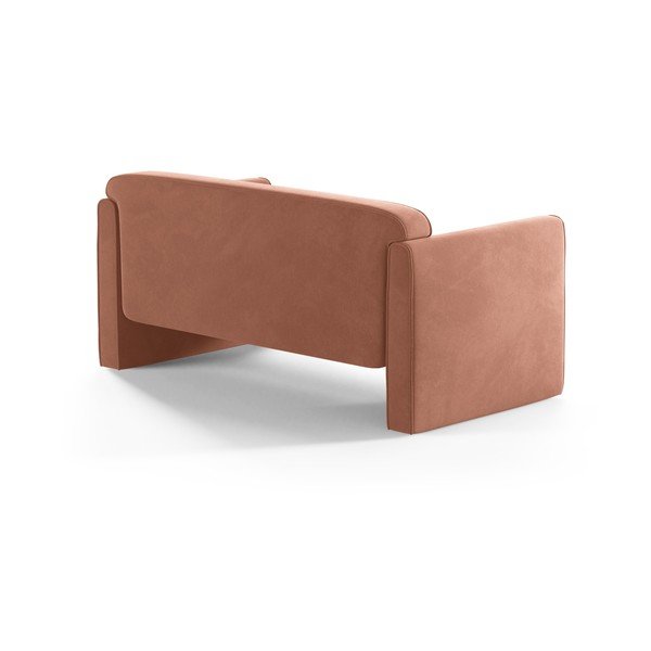 Ružičasta baršunasti sofa 140 cm Abby – Micadoni -image-2