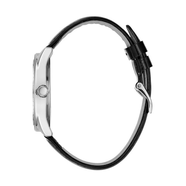 Ženski sat s crnim kožnim remenom Guess W0884L3-image-2