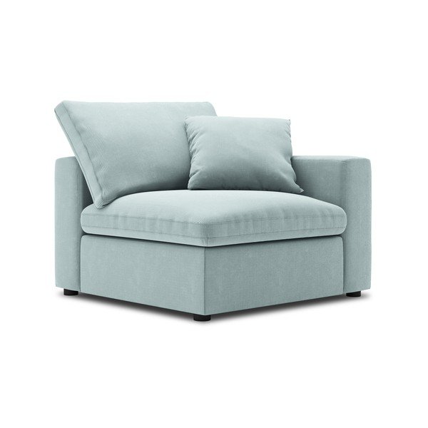 Svijetloplavi kutni dio modularne sofe od samta Windsor & Co Sofas Galaxy, desni kut-image-2