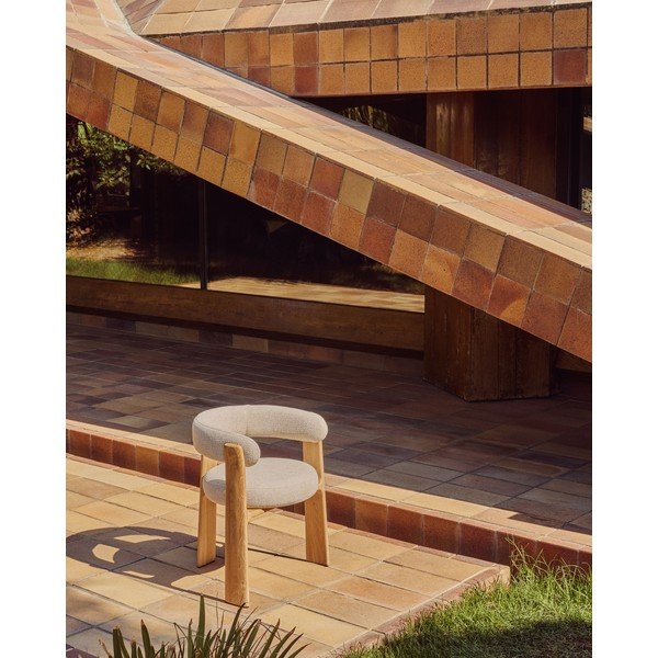 Bež podstavljena vrtna stolica Granite – Kave Home-image-3