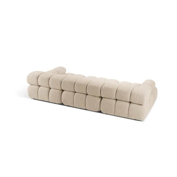 Bež sofa od bouclé tkanine 282 cm Bellis – Micadoni Home-image-4