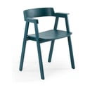 Petrolej zelena blagovaonska stolica s naslonima za ruke od punog hrasta Flip – Gazzda