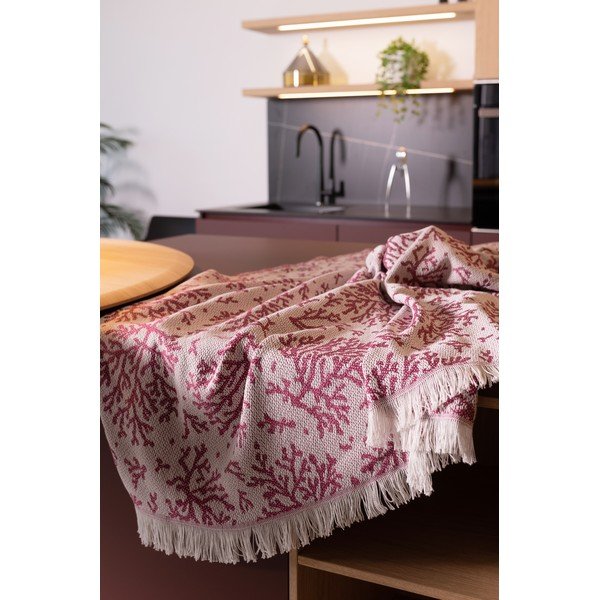 Ružičasti pokrivač udio pamuka Euromant Summer Coral, 140 x 180 cm-image-1