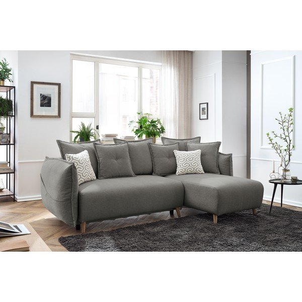 Svijetlo siva (promjenjiva) sklopiva kutna garnitura Nessa – Bobochic Paris-image-1