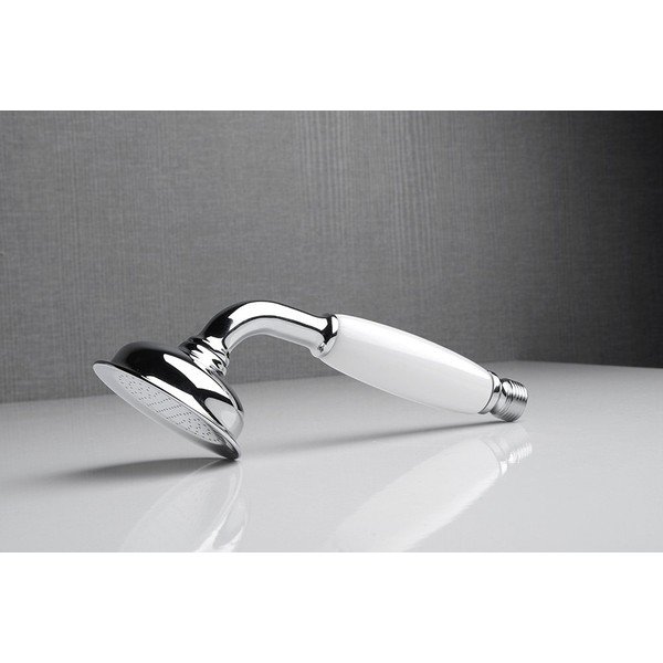 Mjedena ručka za tuš u sjajno srebrnoj boji ø 7 cm Epoca – Sapho-image-1